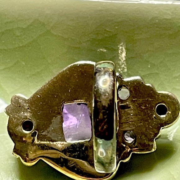 Sterling Silver with Amethysts and Freshwater Pearls - Picture 2 of 2